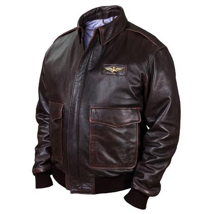 Летная кожаная куртка Bomber brown (Art.333)